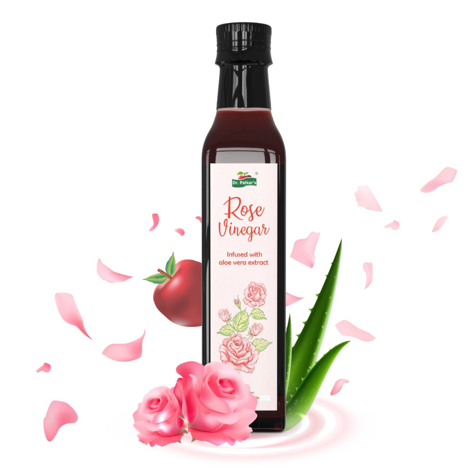 Dr.Patkars Rose Vinegar Infused With ACV and Aloevera Extract 250 ml