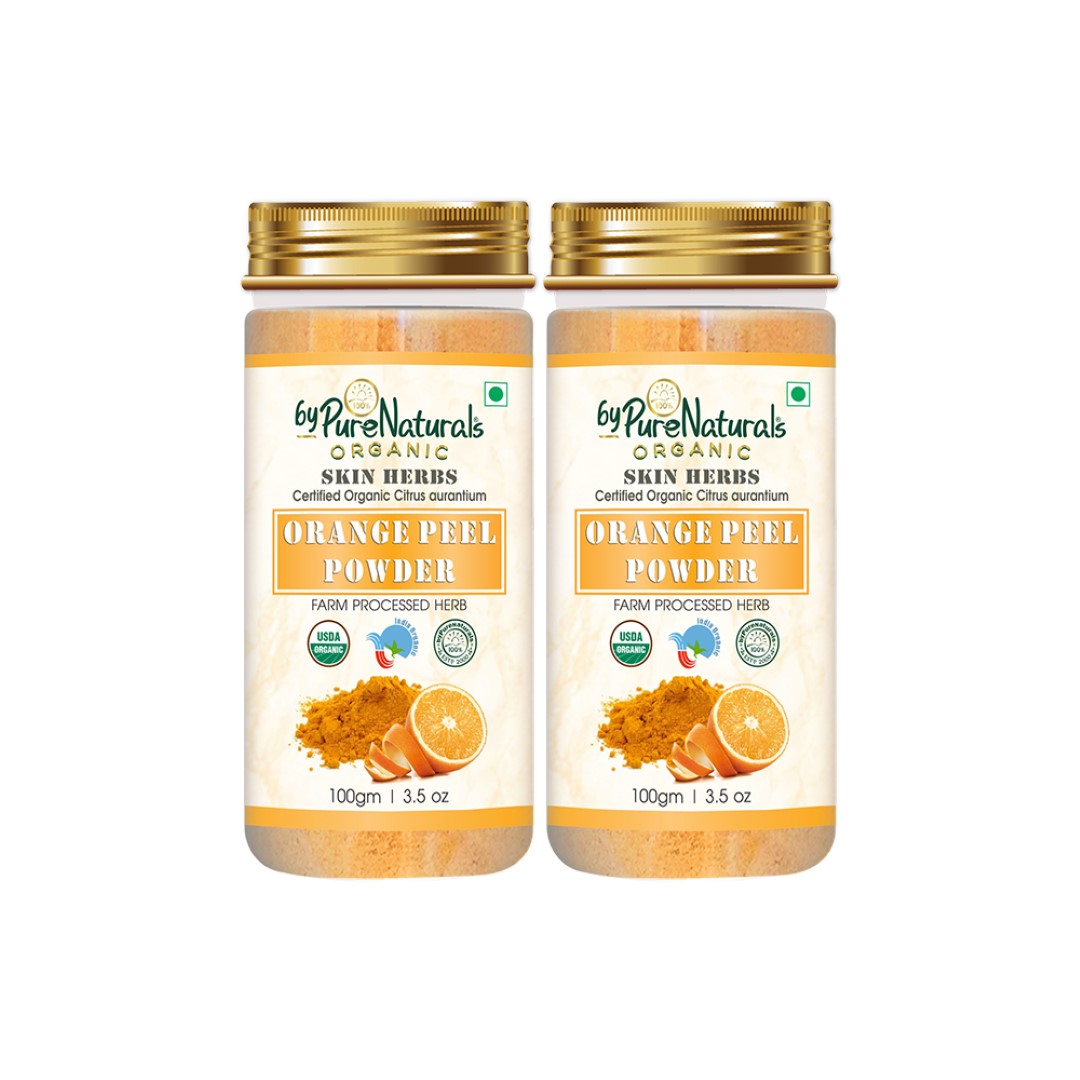 Natural Herbal Organic Orange Peel Powder pack of 2