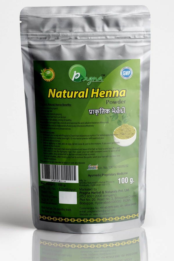 Natural Henna Powder  pack of 2