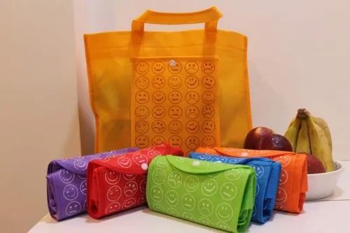 Bag ( Smiley Foldable pack of 2 )